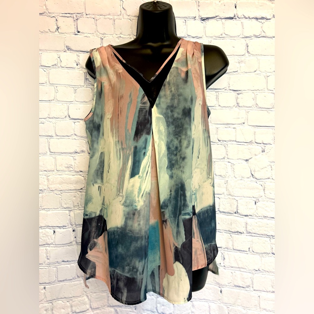 🍁🍁Mossimo Supply Co Blue Asymmetrical Tank Top